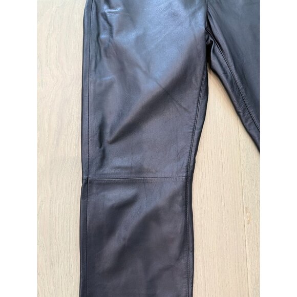 Brand new Vintage 2000's Men’s DKNY Genuine Leather Pants, size 31 - Picture 14 of 16